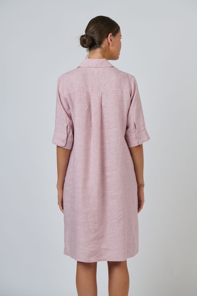 Linen Dress Radish - Naturals by O &amp; J