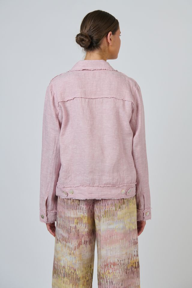 Linen Jacket Radish - Naturals by O &amp; J