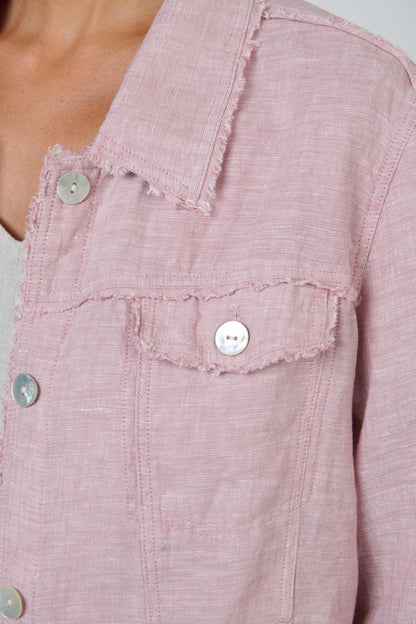 Linen Jacket Radish - Naturals by O &amp; J