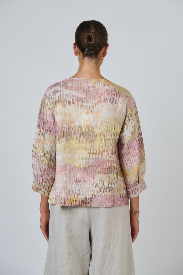 Linen L/S Top Jardin - Naturals by O &amp; J