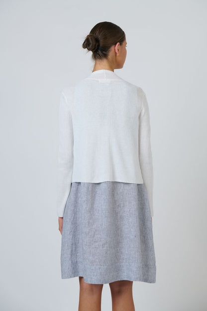 Knitted Cardigan White - Naturals by O &amp; J