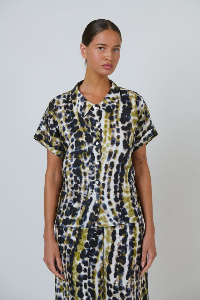 Linen Shirt Lichen - Naturals by O &amp; J