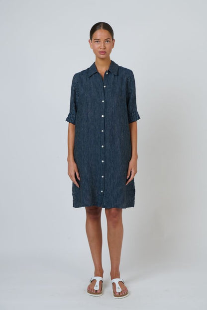 Linen Dress Streamlined - Naturals by O &amp; J