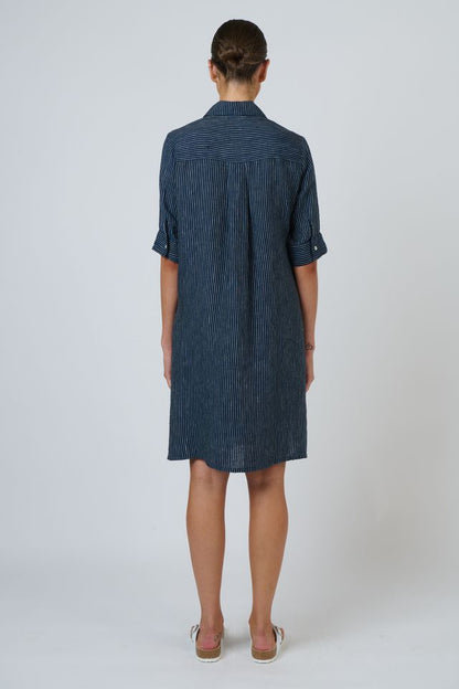 Linen Dress Streamlined - Naturals by O &amp; J