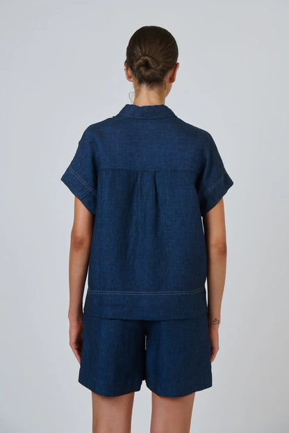 Linen Shirt Eclipse - Naturals by O &amp; J