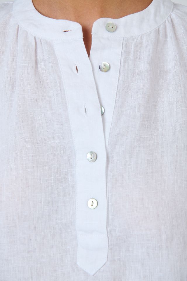 Linen Classic Top White - Naturals by O &amp; J