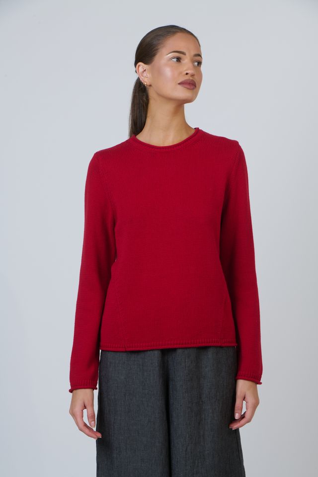Cotton Jumper Cranberry Naturals by O &amp; J