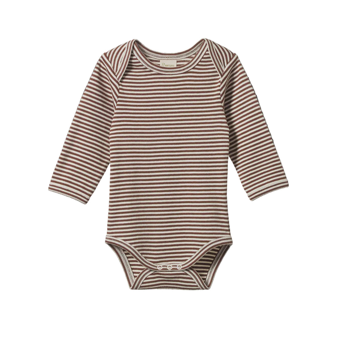 L/S Bodysuit Pinecone Stripe – Nature Baby