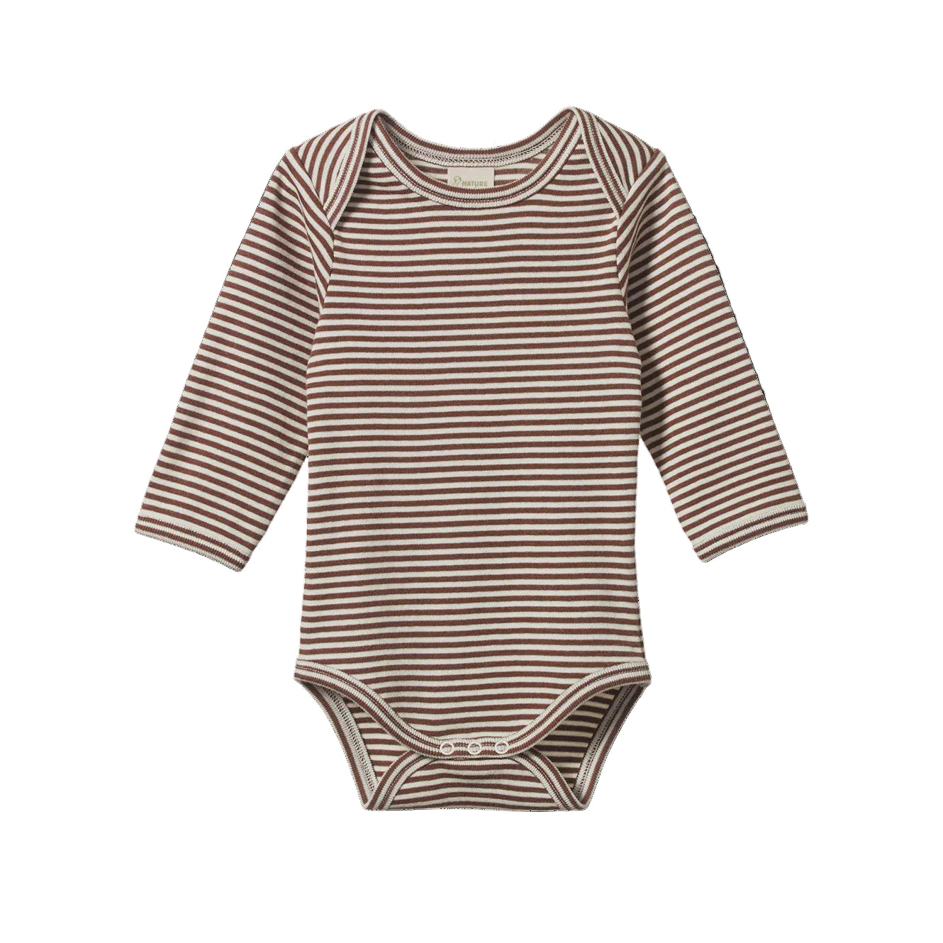 L/S Bodysuit Pinecone Stripe – Nature Baby