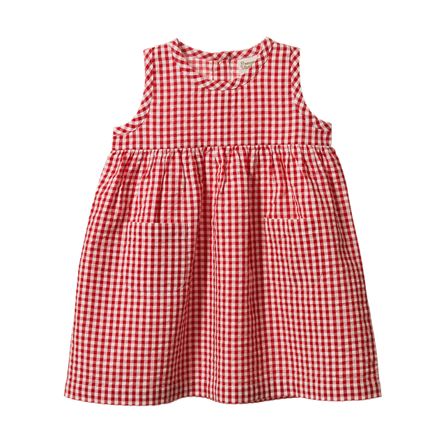 Dorothy Dress Red Gingham - Nature Baby