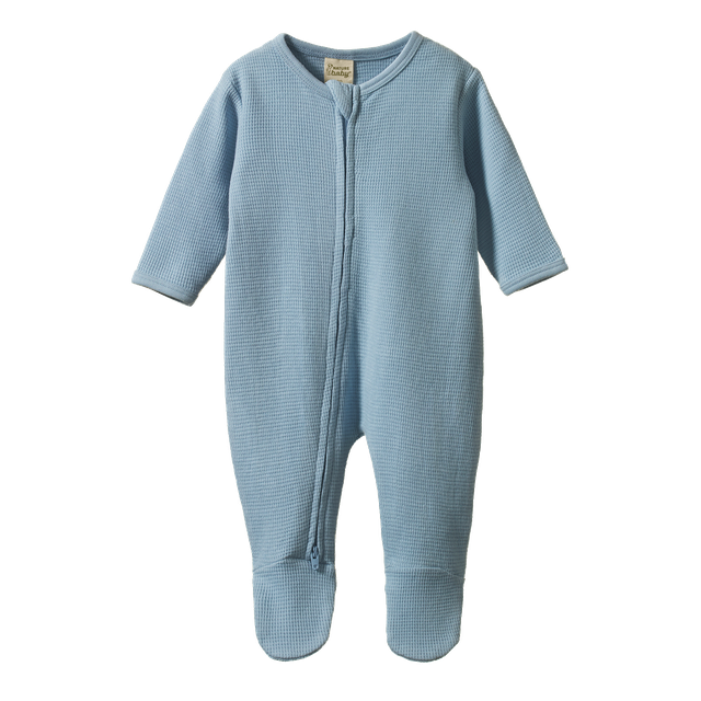 Dreamlands Waffle Suit Celestial Blue - Nature Baby