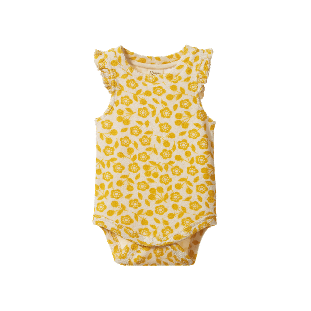 Fleur Bodysuit Terry Kitchen Garden Freesia - Nature Baby