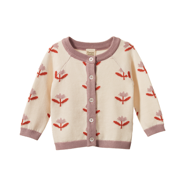 Piper Cardigan Fleurette - Nature Baby