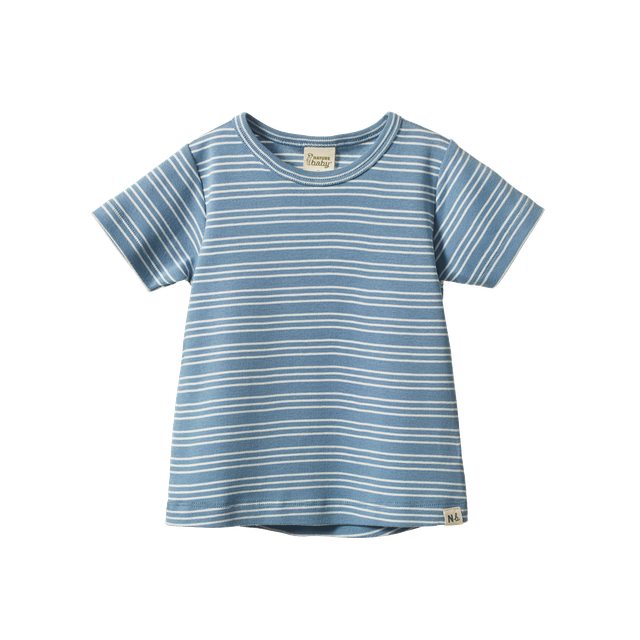 River Tee Blue Stripe Trio - Nature Baby