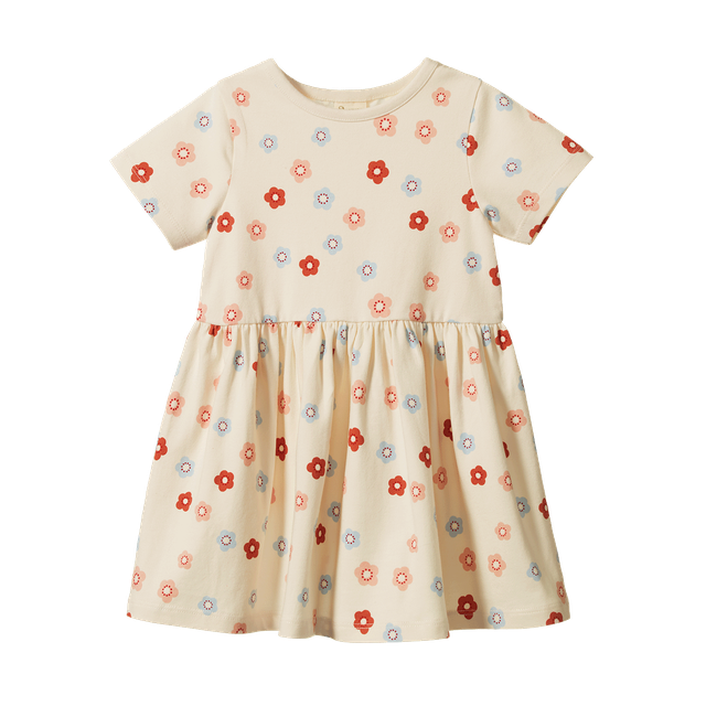 Saturday Dress Petite Floral Stamp - Nature Baby
