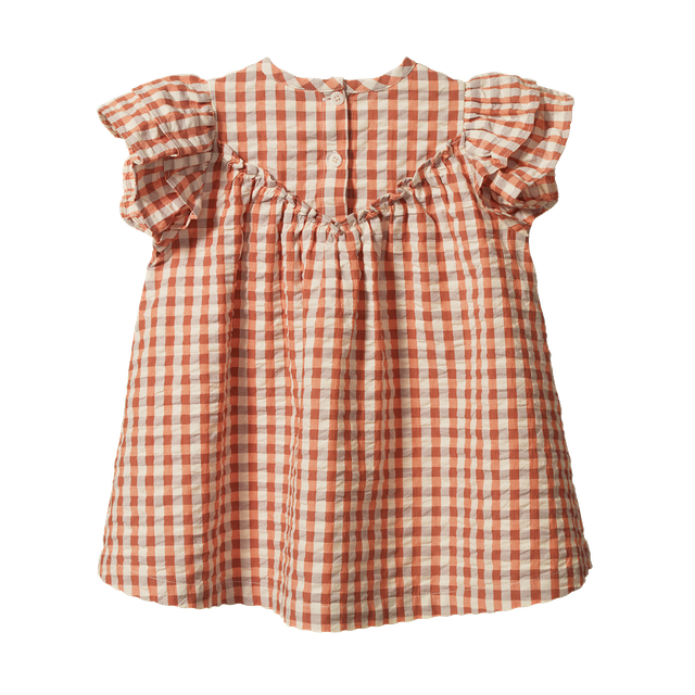 Una Dress Dandelion Gingham - Nature Baby