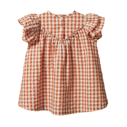 Una Dress Dandelion Gingham - Nature Baby