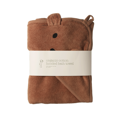 Bear Hooded Towel - Nature Baby