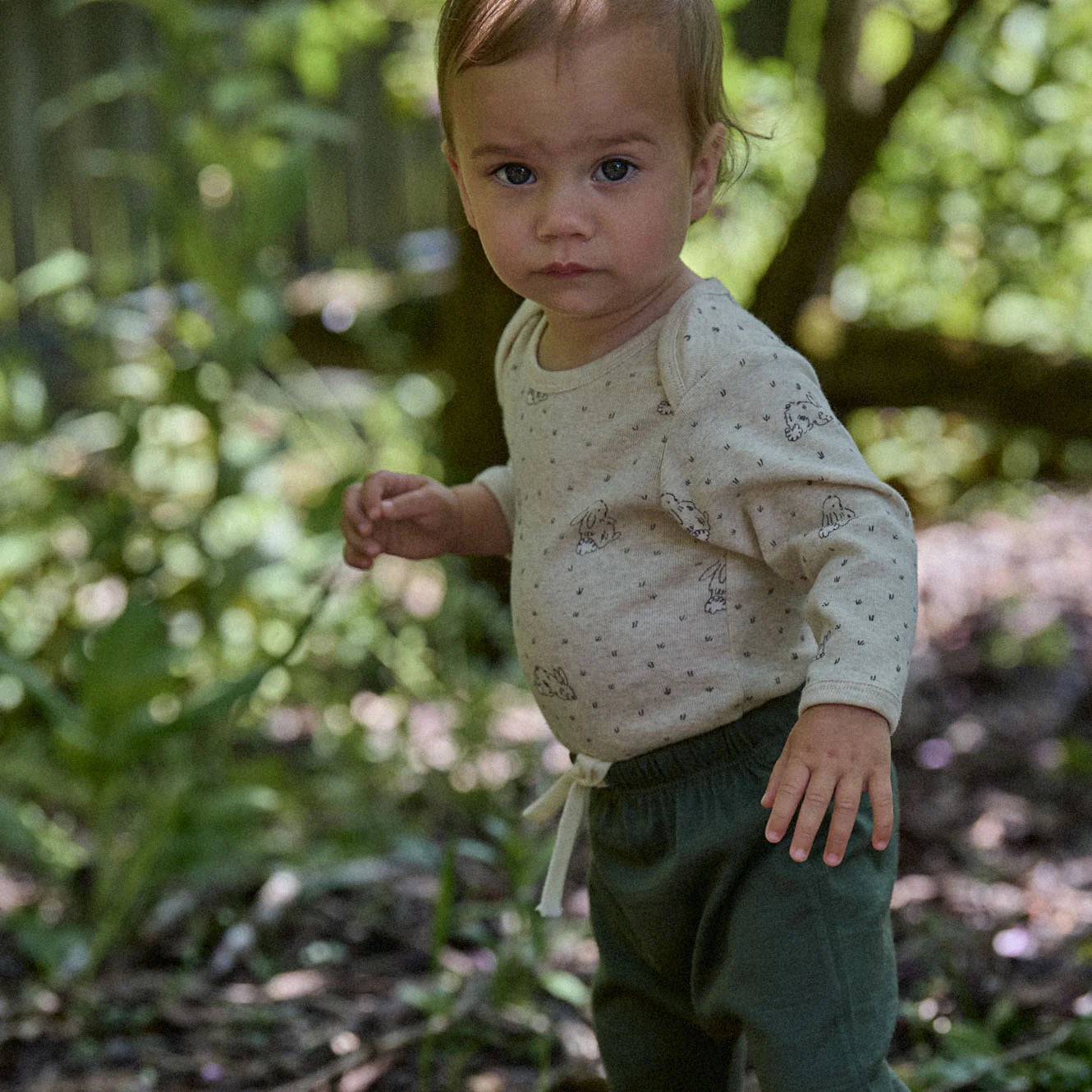 L/S Bodysuit Bramble Burrow Nature Baby