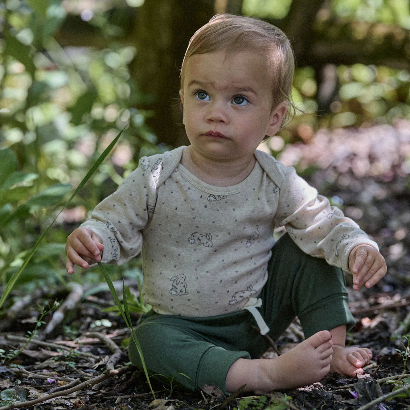 L/S Bodysuit Bramble Burrow Nature Baby
