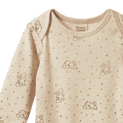 L/S Bodysuit Bramble Burrow Nature Baby