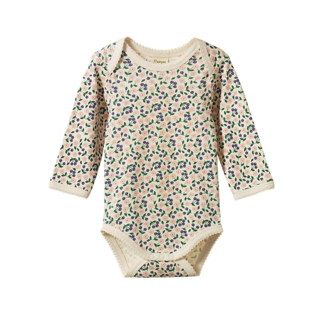 L/S Bodysuit Briarwood Print Nature Baby