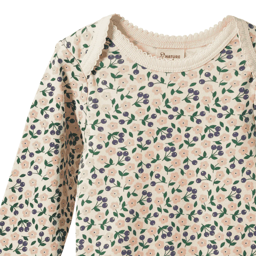 L/S Bodysuit Briarwood Print Nature Baby