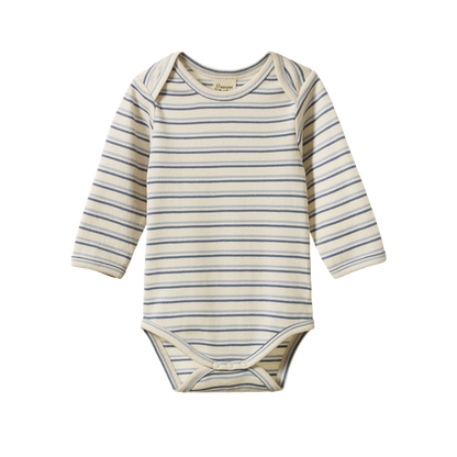 L/S Bodysuit Horizon Stripe Nature Baby