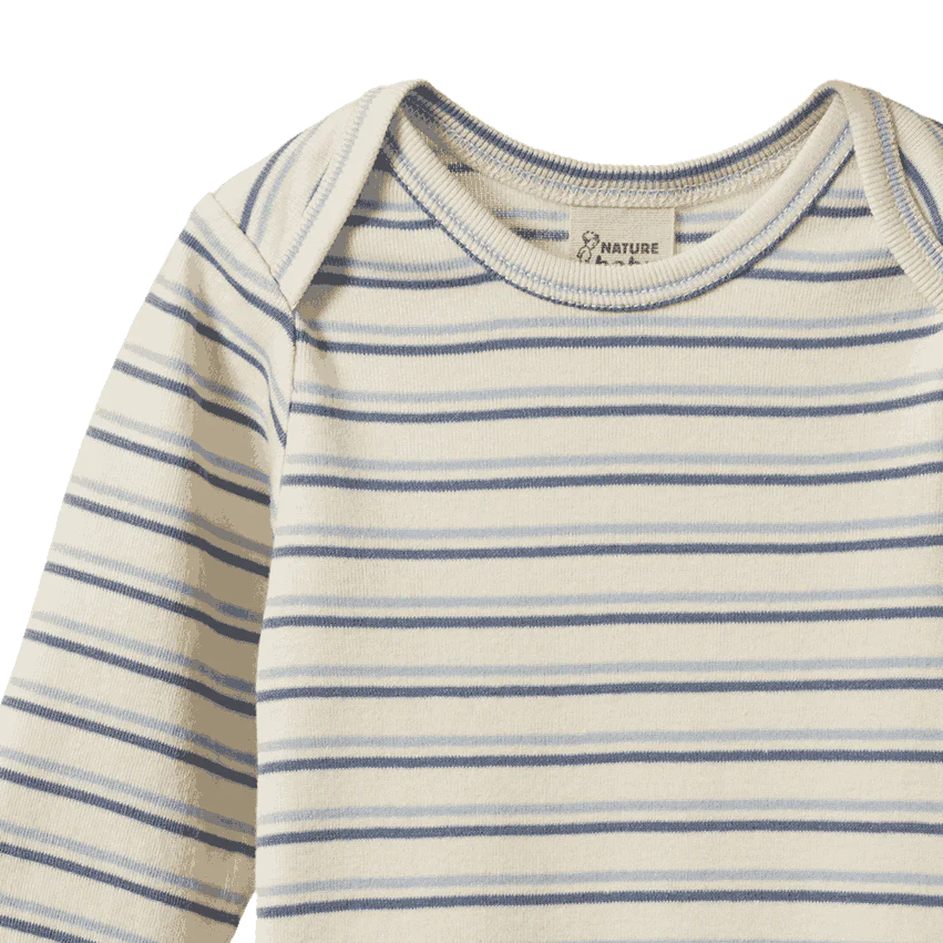 L/S Bodysuit Horizon Stripe Nature Baby