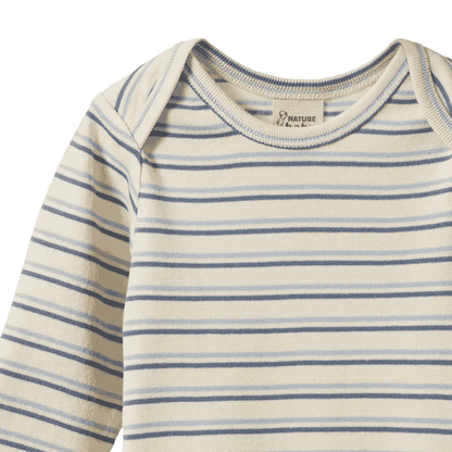 L/S Bodysuit Horizon Stripe Nature Baby