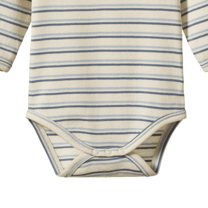 L/S Bodysuit Horizon Stripe Nature Baby