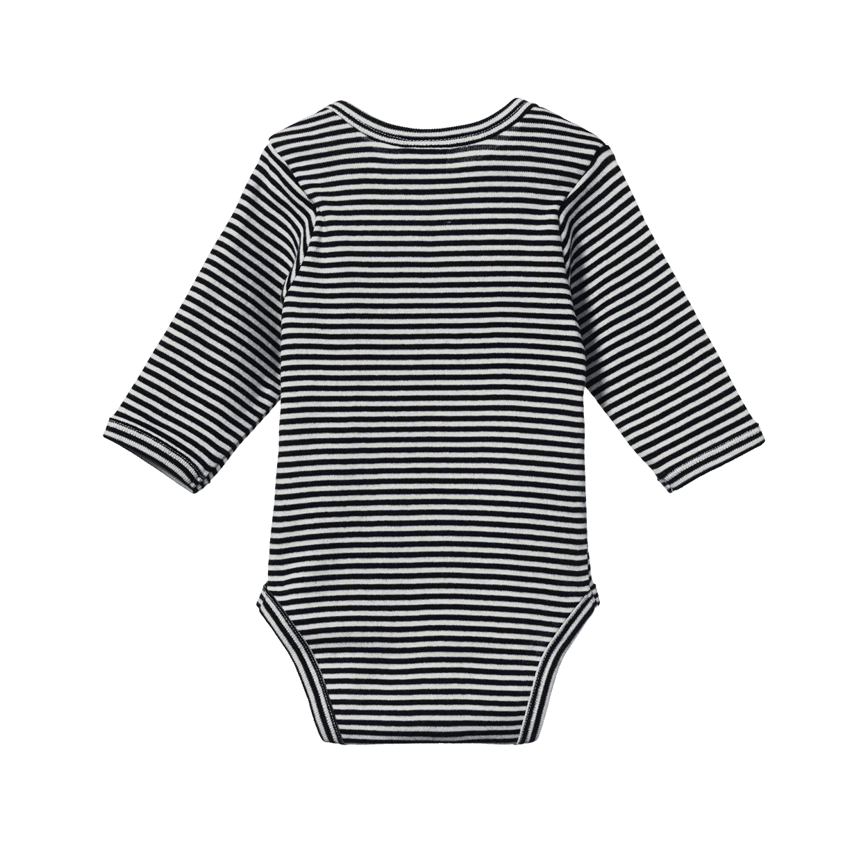 L/S Bodysuit Navy Stripe Nature Baby
