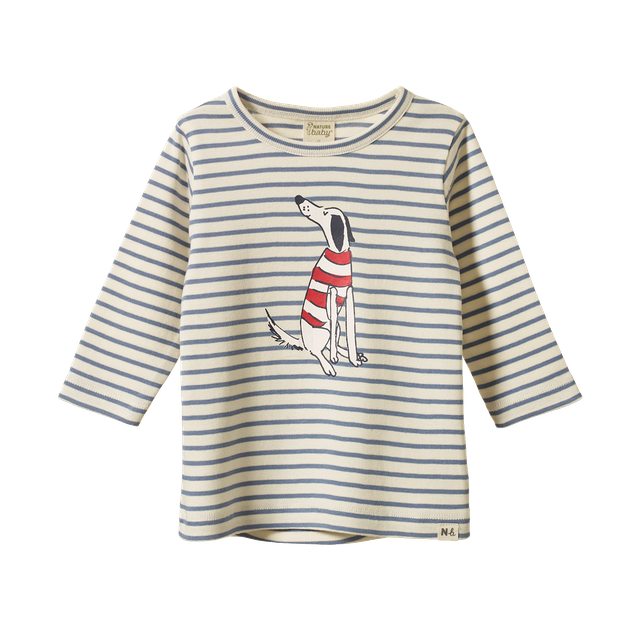 L/S River Tee Best Friend Stripe Nature Baby