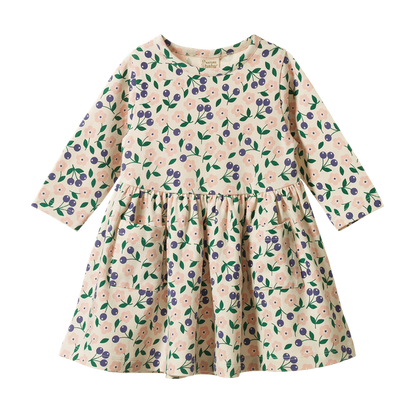 L/S Twirl Dress Grande Briarwood Nature Baby