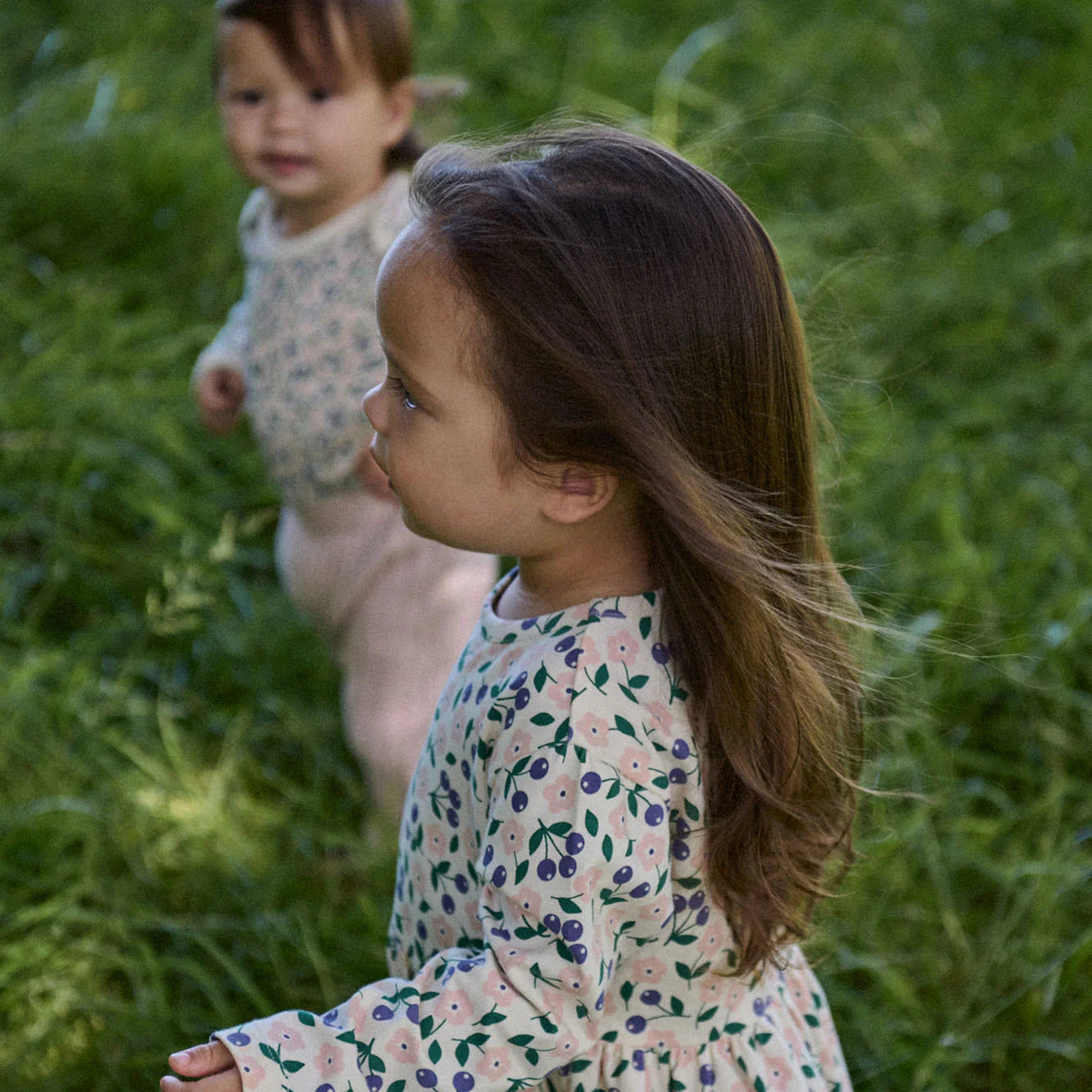 L/S Twirl Dress Grande Briarwood Nature Baby