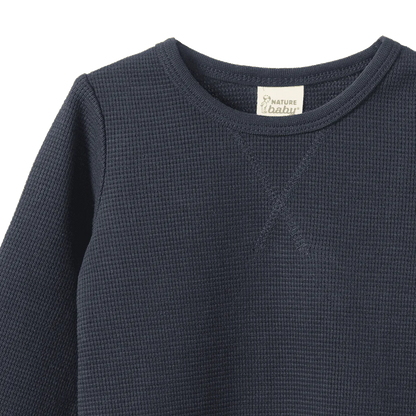 Waffle Tee Navy Nature Baby