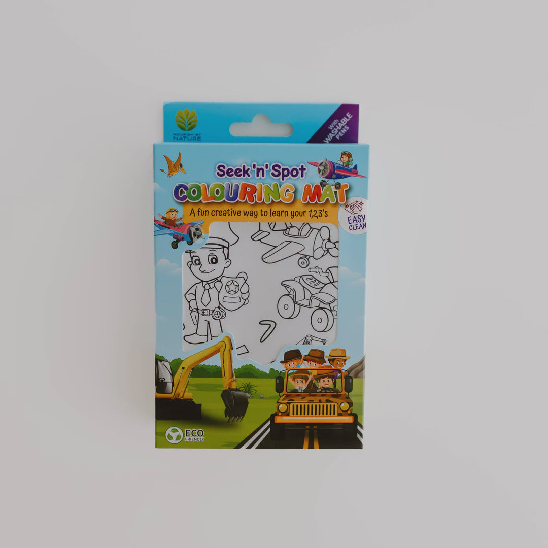 Silicone Seek N Spot Colouring Mat - Cars &amp; Trucks