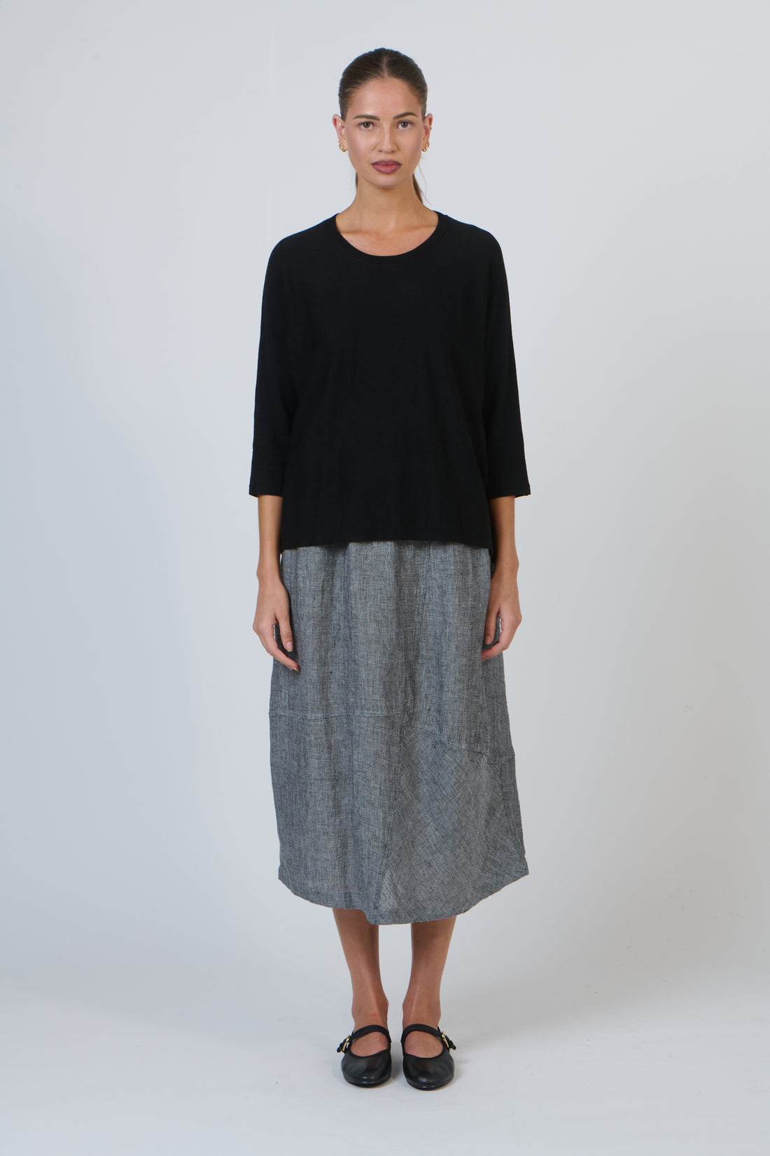 Crew Neck Jumper Black Olive et Julie