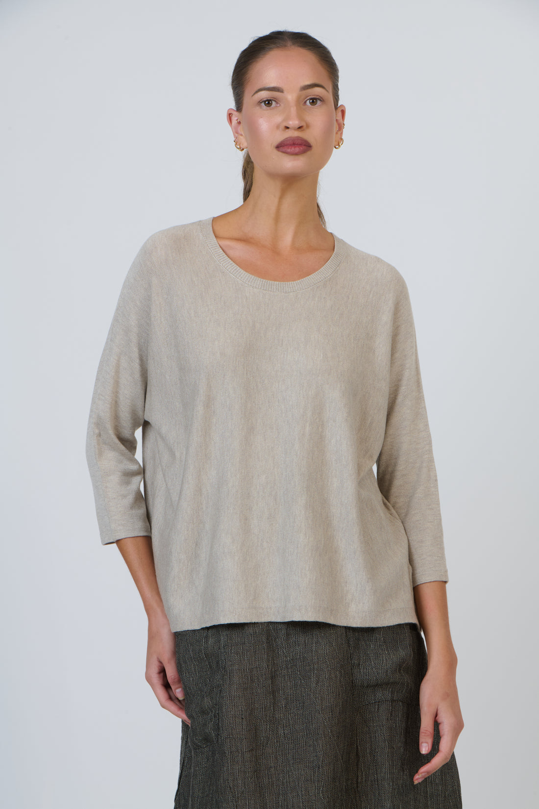Crew Neck Jumper Partridge Olive et Julie