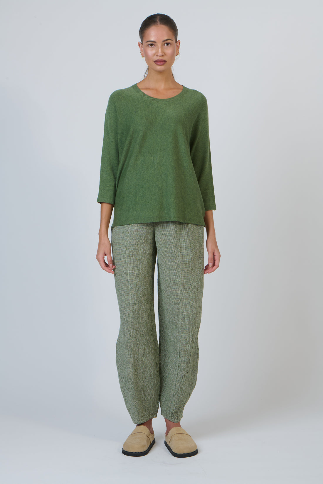 Crew Neck Jumper Sap Olive et Julie