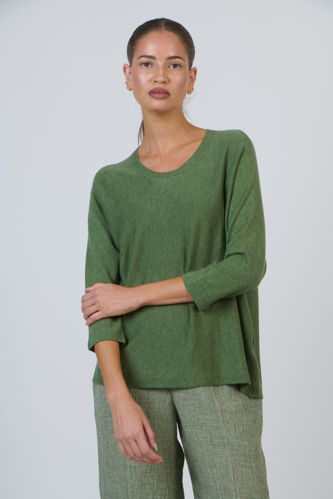 Crew Neck Jumper Sap Olive et Julie