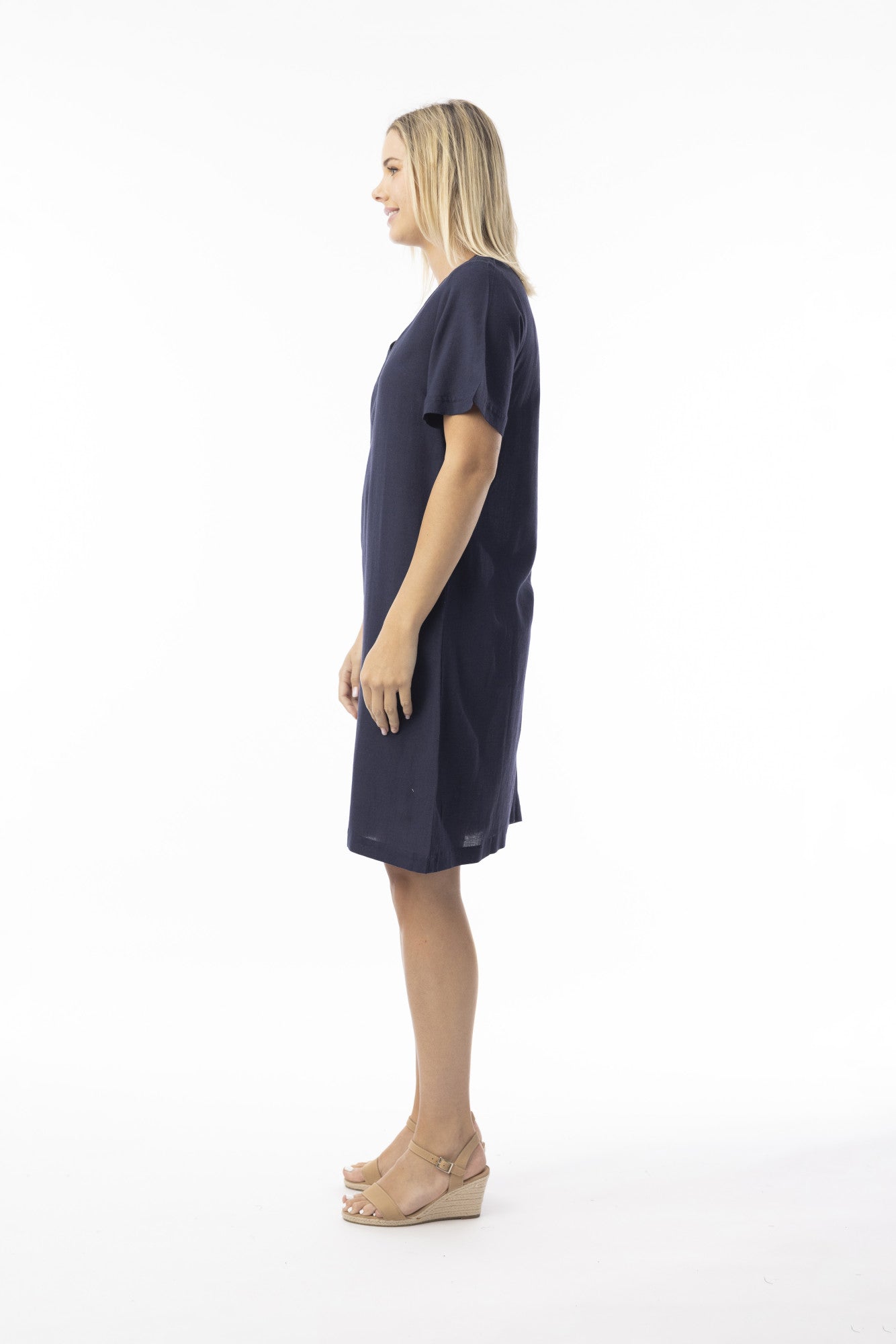 61766 Linen Essentials Dress Shift