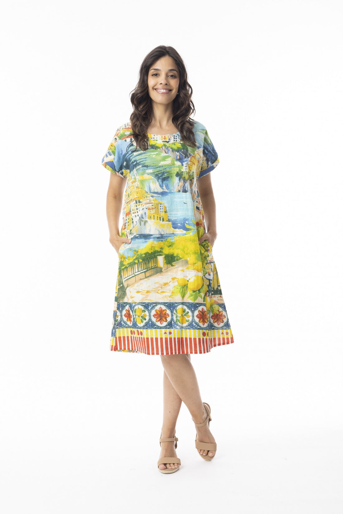 30183 Amalfi Dress Reversible Short Sleeve