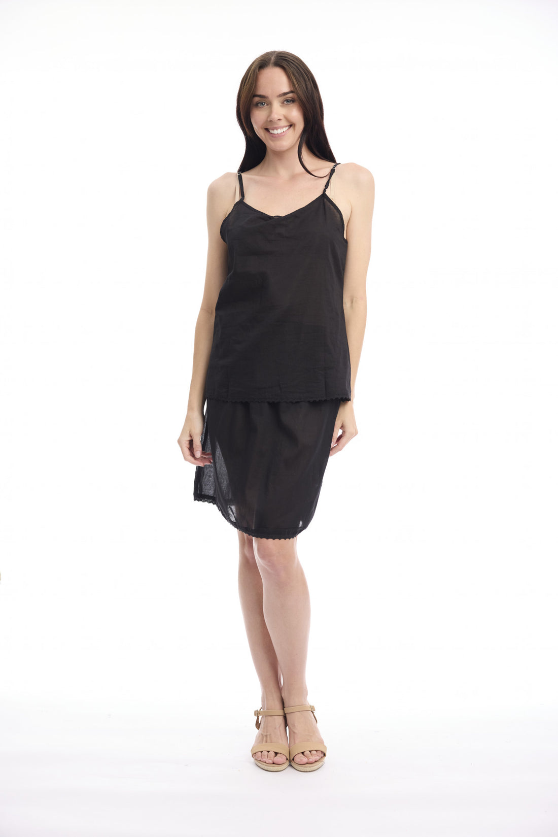 Cotton Cami Slip - Orientique