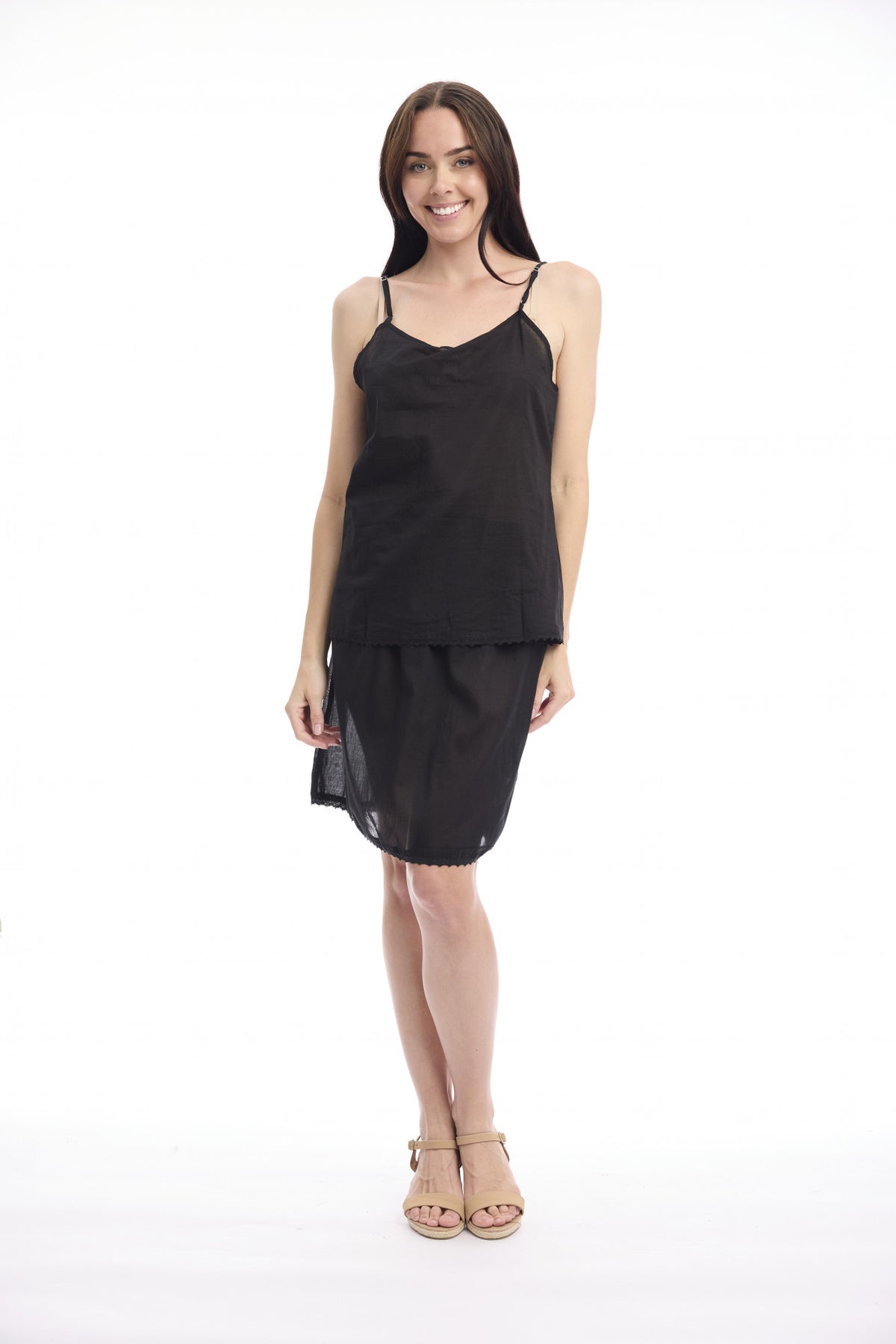 Cotton Cami Slip - Orientique