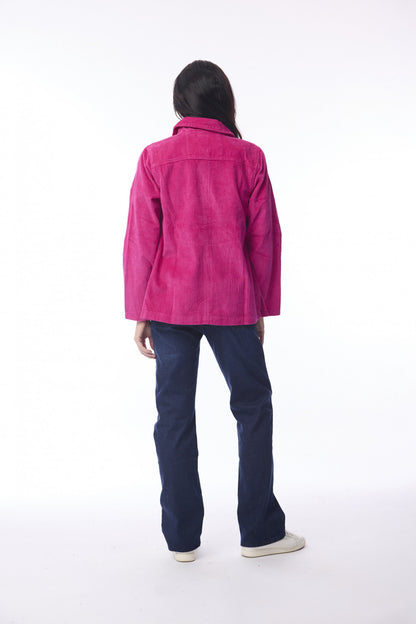Cord Solid Shacket - Orientique