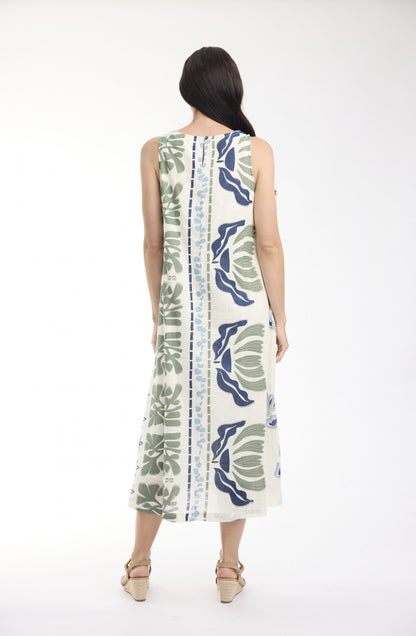 Liberte White Dress Midi Sleeveless - Orientique