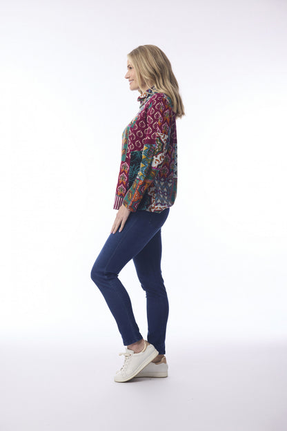 Prato Top Patch Cowl - Orientique