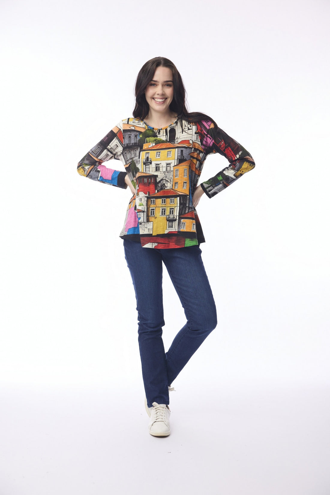 T-Shirt Contemporary Crew LS Porto Colour - Orientique