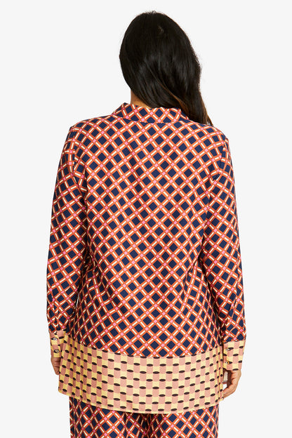 Petra Border Print Shirt - P585327